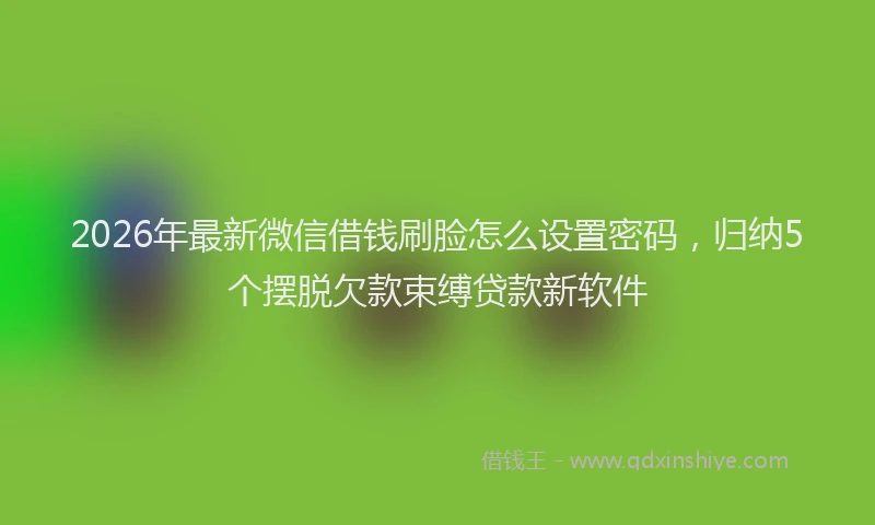 2026年最新微信借钱刷脸怎么设置密码，归纳5个摆脱欠款束缚贷款新软件