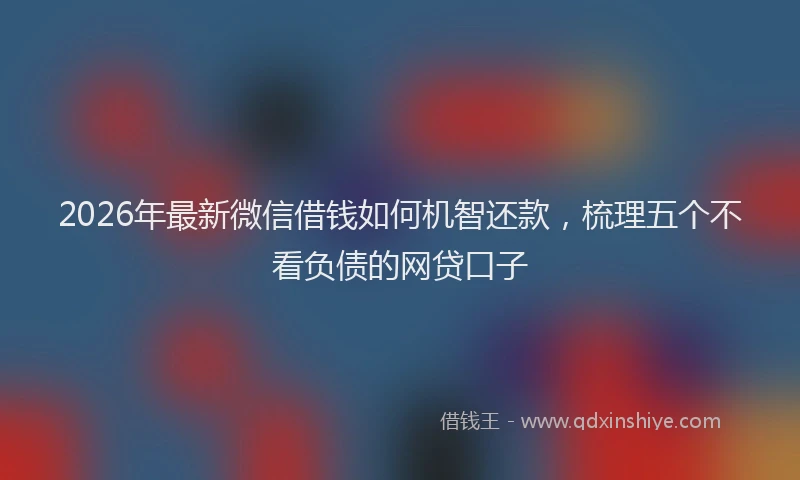 2026年最新微信借钱如何机智还款，梳理五个不看负债的网贷口子