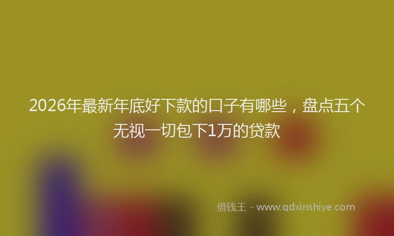2026年最新年底好下款的口子有哪些，盘点五个无视一切包下1万的贷款