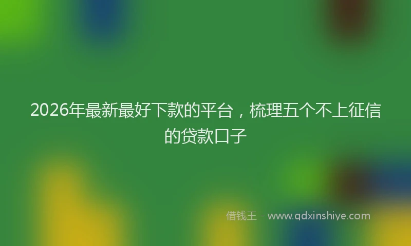 2026年最新最好下款的平台，梳理五个不上征信的贷款口子