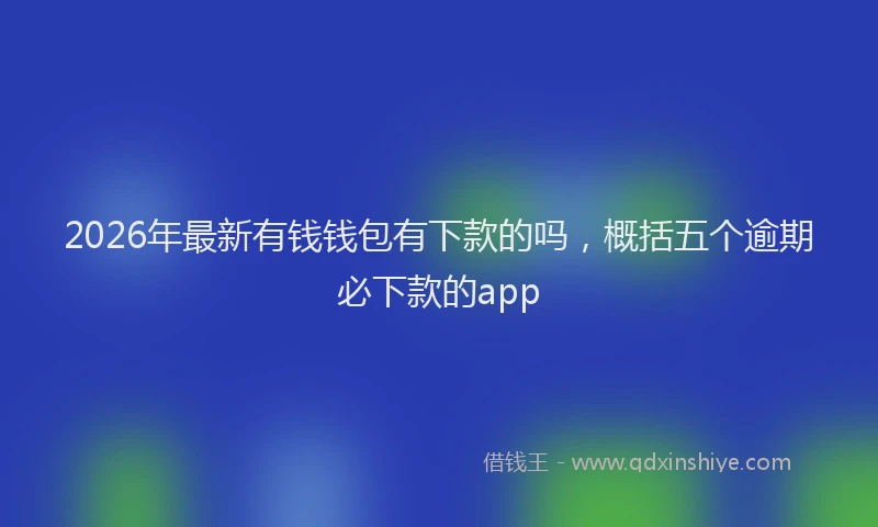 2026年最新有钱钱包有下款的吗，概括五个逾期必下款的app