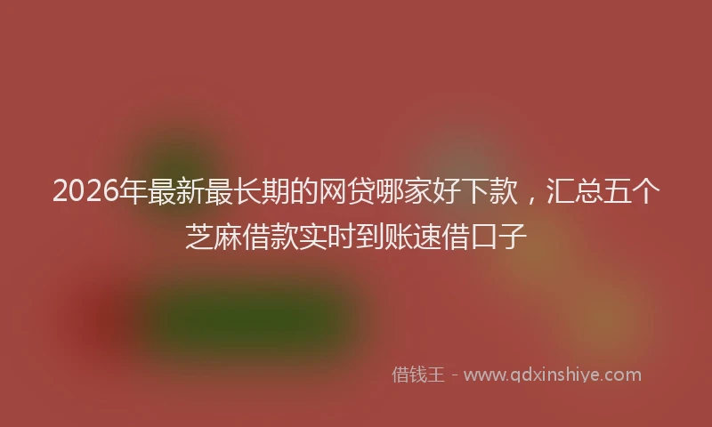 2026年最新最长期的网贷哪家好下款，汇总五个芝麻借款实时到账速借口子