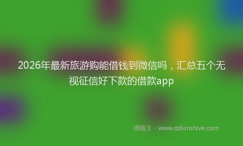 2026年最新旅游购能借钱到微信吗，汇总五个无视征信好下款的借款app