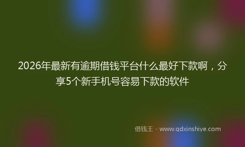 2026年最新有逾期借钱平台什么最好下款啊，分享5个新手机号容易下款的软件