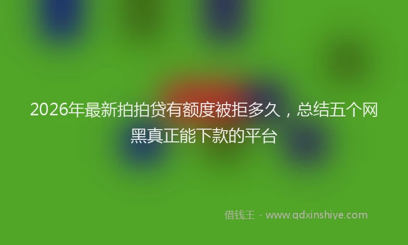 2026年最新拍拍贷有额度被拒多久，总结五个网黑真正能下款的平台