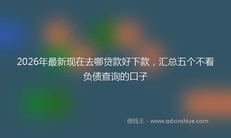 2026年最新现在去哪贷款好下款，汇总五个不看负债查询的口子