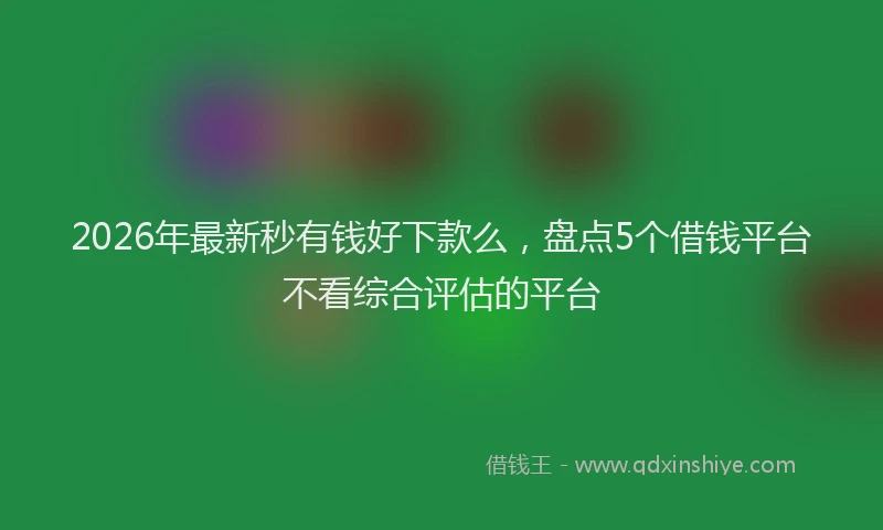2026年最新秒有钱好下款么，盘点5个借钱平台不看综合评估的平台