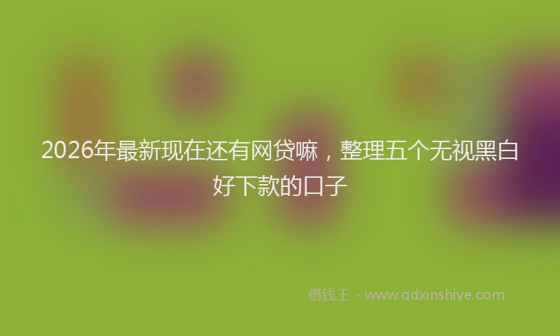 2026年最新现在还有网贷嘛，整理五个无视黑白好下款的口子