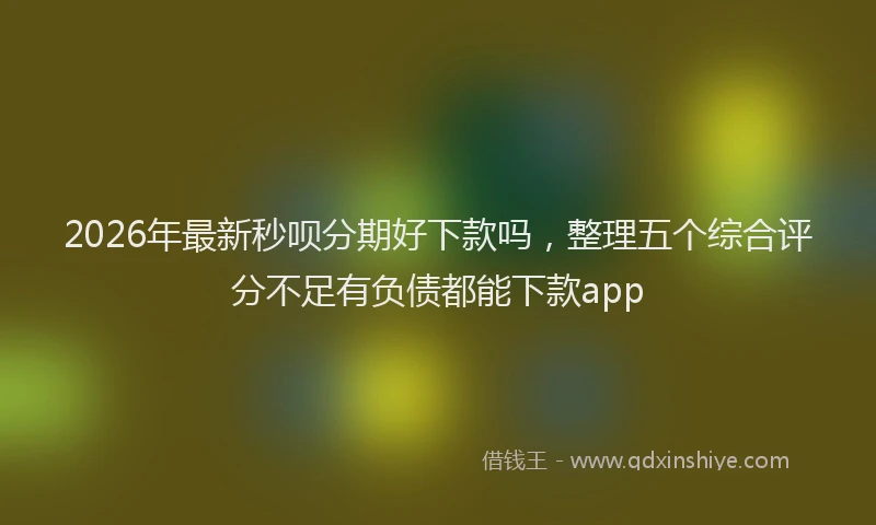 2026年最新秒呗分期好下款吗，整理五个综合评分不足有负债都能下款app