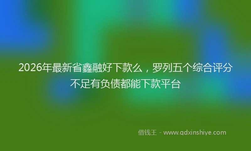 2026年最新省鑫融好下款么，罗列五个综合评分不足有负债都能下款平台