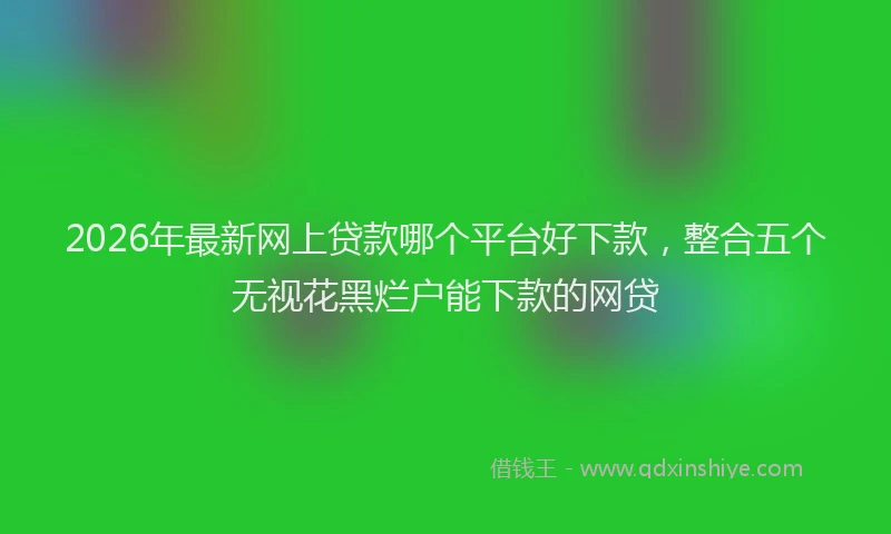 2026年最新网上贷款哪个平台好下款，整合五个无视花黑烂户能下款的网贷