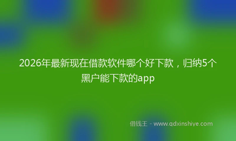 2026年最新现在借款软件哪个好下款，归纳5个黑户能下款的app