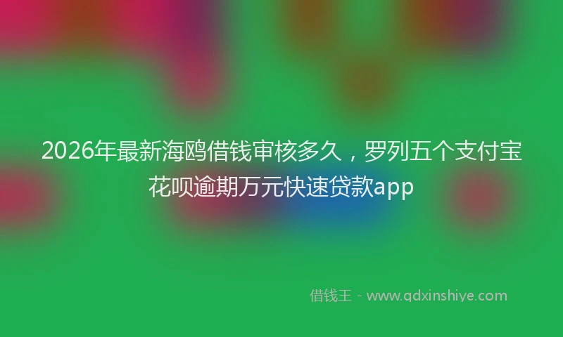 2026年最新海鸥借钱审核多久，罗列五个支付宝花呗逾期万元快速贷款app