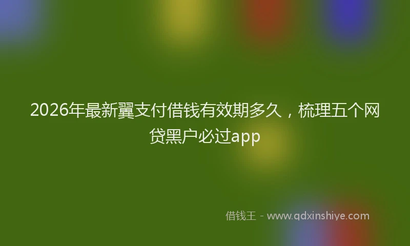 2026年最新翼支付借钱有效期多久，梳理五个网贷黑户必过app