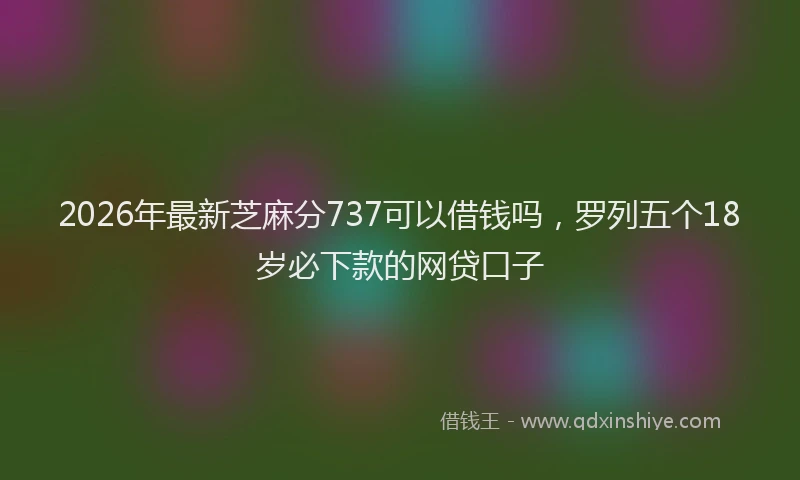 2026年最新芝麻分737可以借钱吗，罗列五个18岁必下款的网贷口子