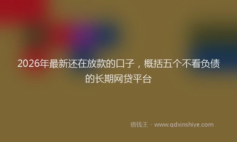 2026年最新还在放款的口子，概括五个不看负债的长期网贷平台