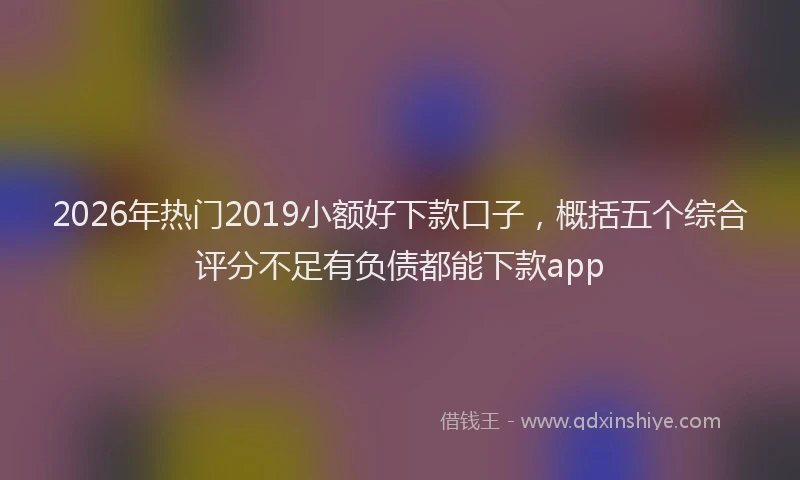 2026年热门2019小额好下款口子，概括五个综合评分不足有负债都能下款app