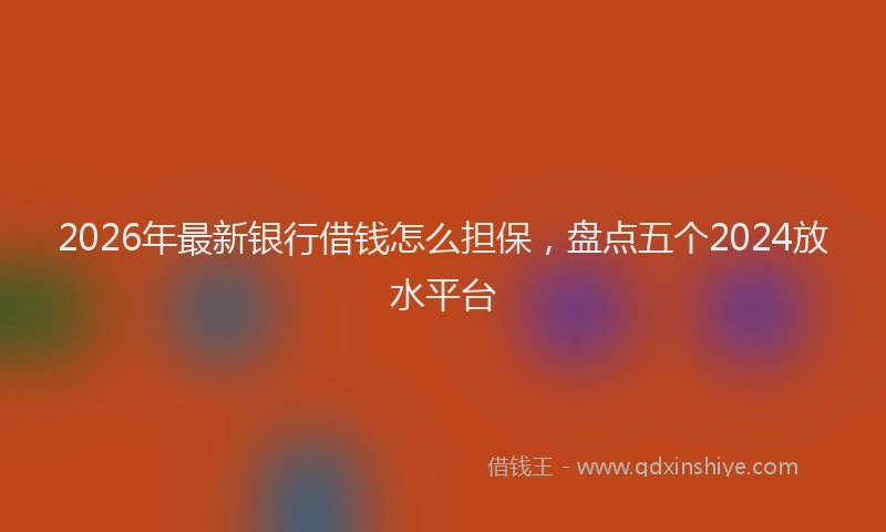 2026年最新银行借钱怎么担保，盘点五个2024放水平台
