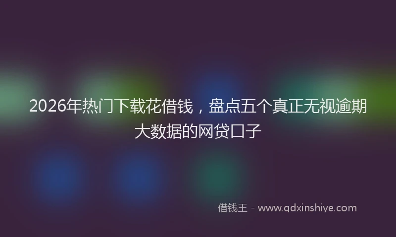 2026年热门下载花借钱，盘点五个真正无视逾期大数据的网贷口子