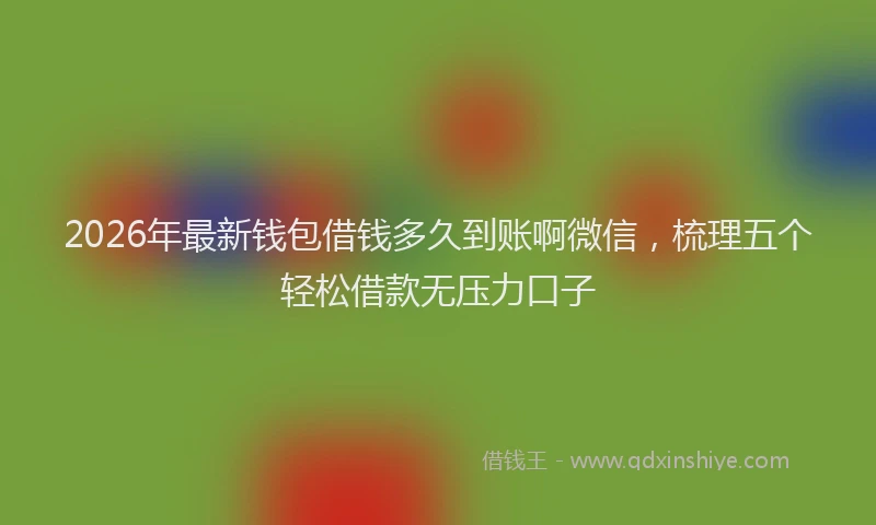 2026年最新钱包借钱多久到账啊微信，梳理五个轻松借款无压力口子