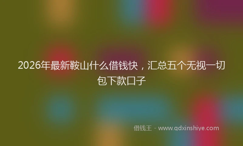 2026年最新鞍山什么借钱快，汇总五个无视一切包下款口子
