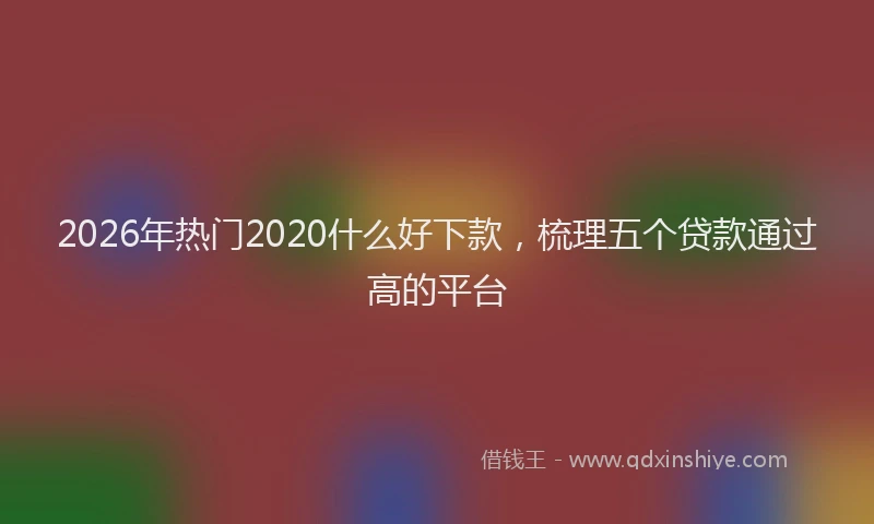 2026年热门2020什么好下款，梳理五个贷款通过高的平台