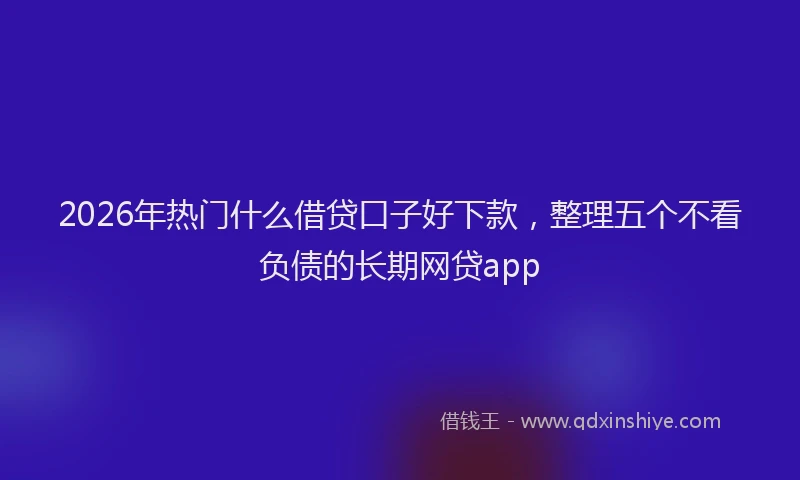 2026年热门什么借贷口子好下款，整理五个不看负债的长期网贷app
