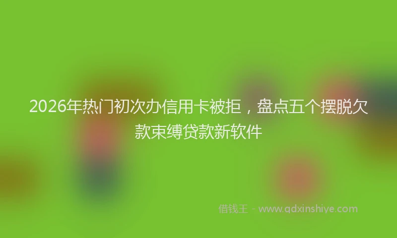 2026年热门初次办信用卡被拒，盘点五个摆脱欠款束缚贷款新软件