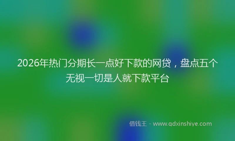 2026年热门分期长一点好下款的网贷，盘点五个无视一切是人就下款平台