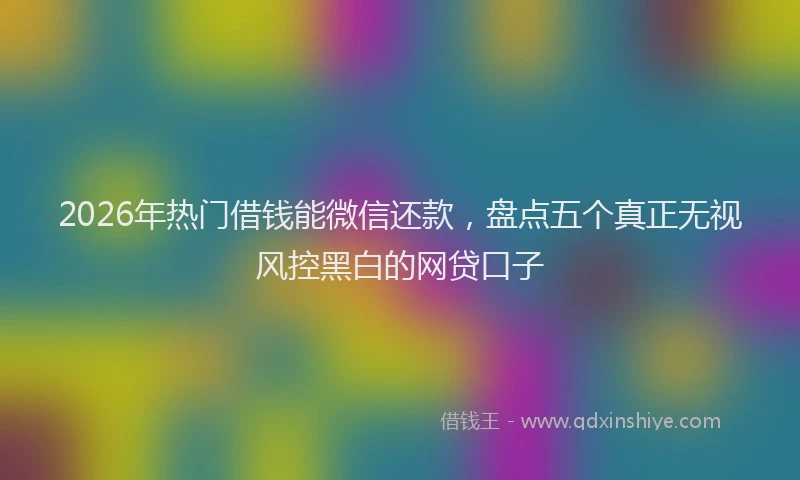 2026年热门借钱能微信还款，盘点五个真正无视风控黑白的网贷口子