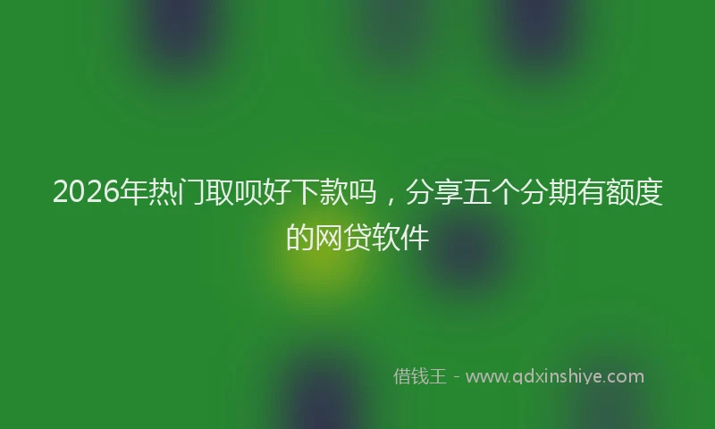 2026年热门取呗好下款吗，分享五个分期有额度的网贷软件