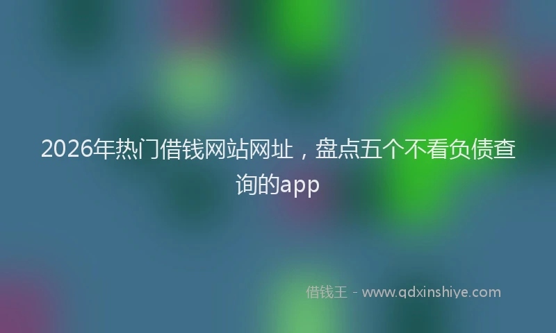 2026年热门借钱网站网址，盘点五个不看负债查询的app