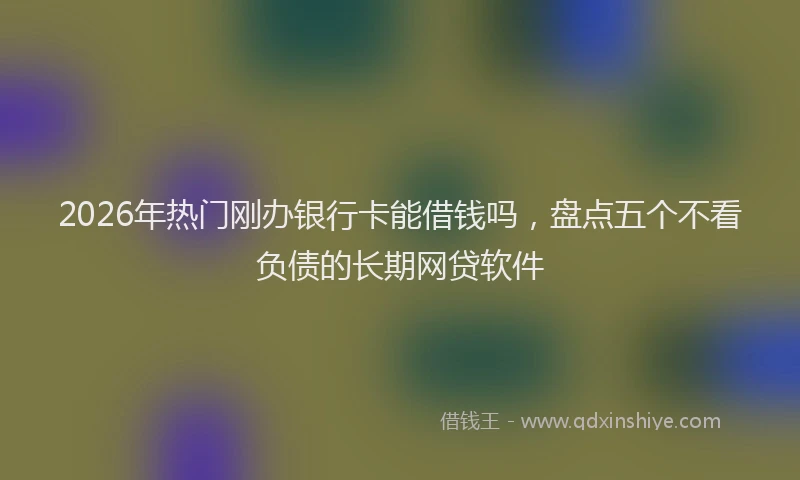 2026年热门刚办银行卡能借钱吗，盘点五个不看负债的长期网贷软件