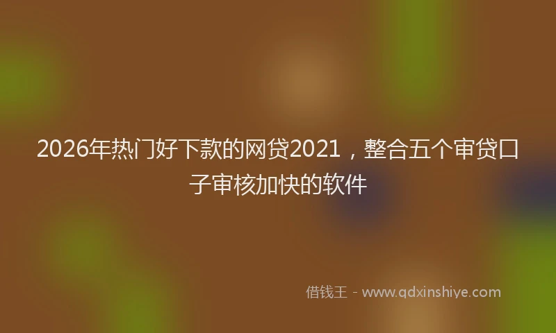 2026年热门好下款的网贷2021，整合五个审贷口子审核加快的软件