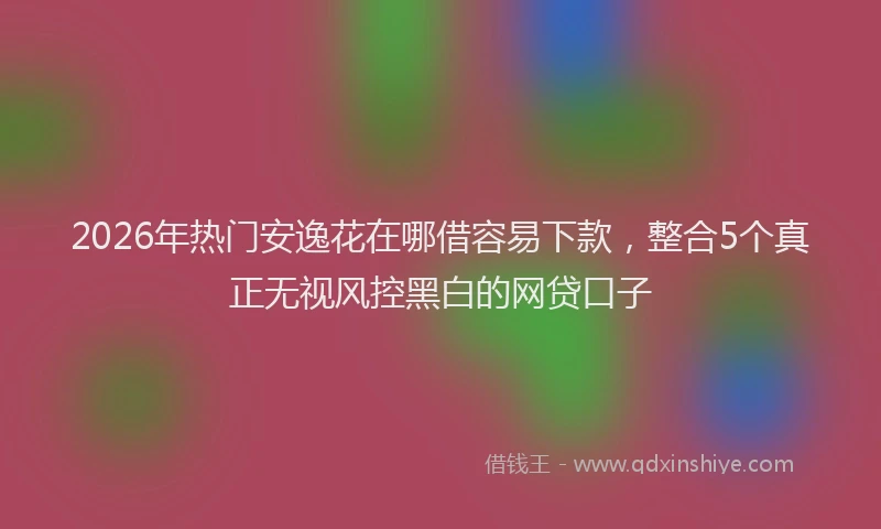 2026年热门安逸花在哪借容易下款，整合5个真正无视风控黑白的网贷口子