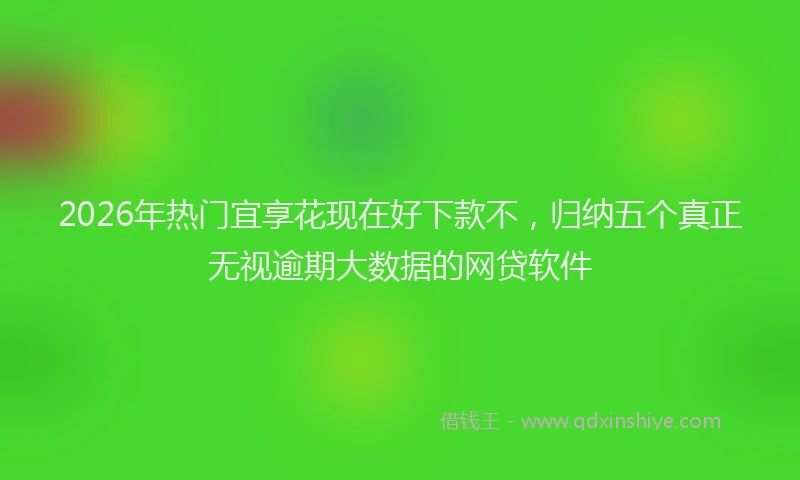 2026年热门宜享花现在好下款不，归纳五个真正无视逾期大数据的网贷软件