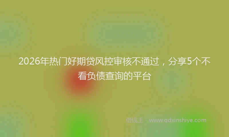 2026年热门好期贷风控审核不通过，分享5个不看负债查询的平台