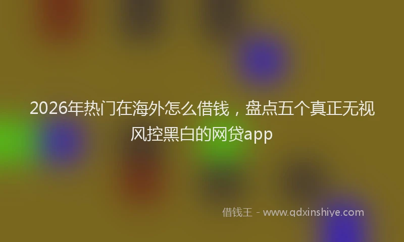 2026年热门在海外怎么借钱，盘点五个真正无视风控黑白的网贷app
