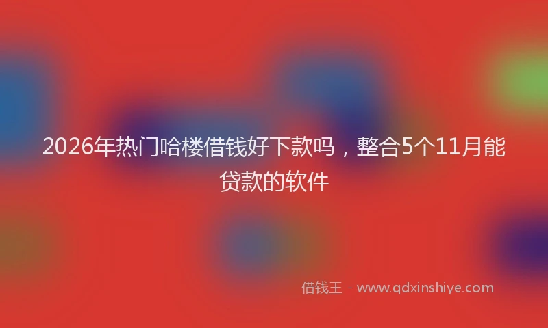 2026年热门哈楼借钱好下款吗，整合5个11月能贷款的软件
