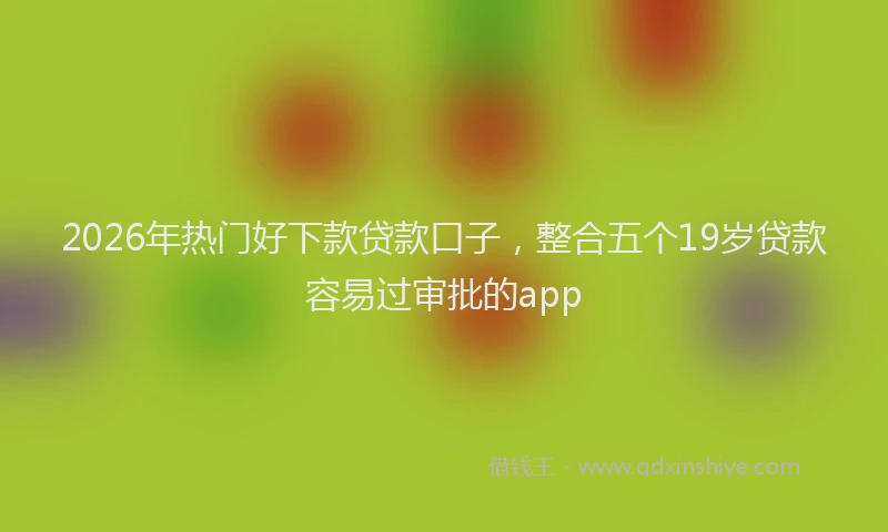 2026年热门好下款贷款口子，整合五个19岁贷款容易过审批的app