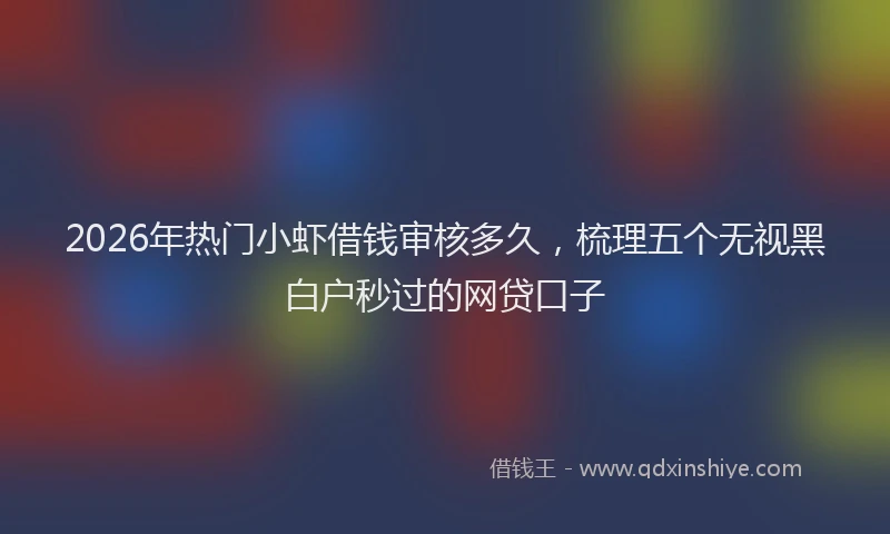 2026年热门小虾借钱审核多久，梳理五个无视黑白户秒过的网贷口子
