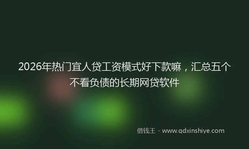 2026年热门宜人贷工资模式好下款嘛，汇总五个不看负债的长期网贷软件