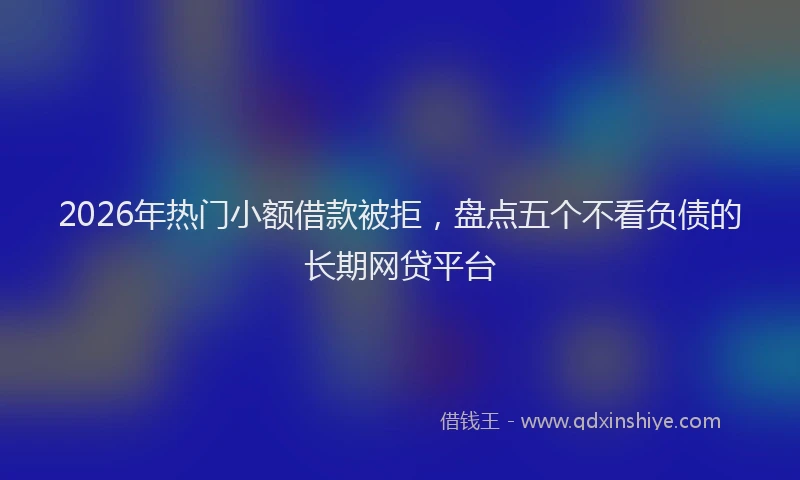2026年热门小额借款被拒，盘点五个不看负债的长期网贷平台