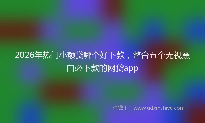 2026年热门小额贷哪个好下款，整合五个无视黑白必下款的网贷app