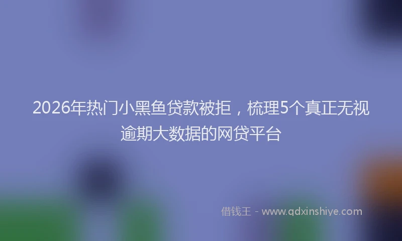 2026年热门小黑鱼贷款被拒，梳理5个真正无视逾期大数据的网贷平台