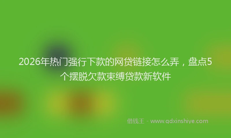 2026年热门强行下款的网贷链接怎么弄，盘点5个摆脱欠款束缚贷款新软件