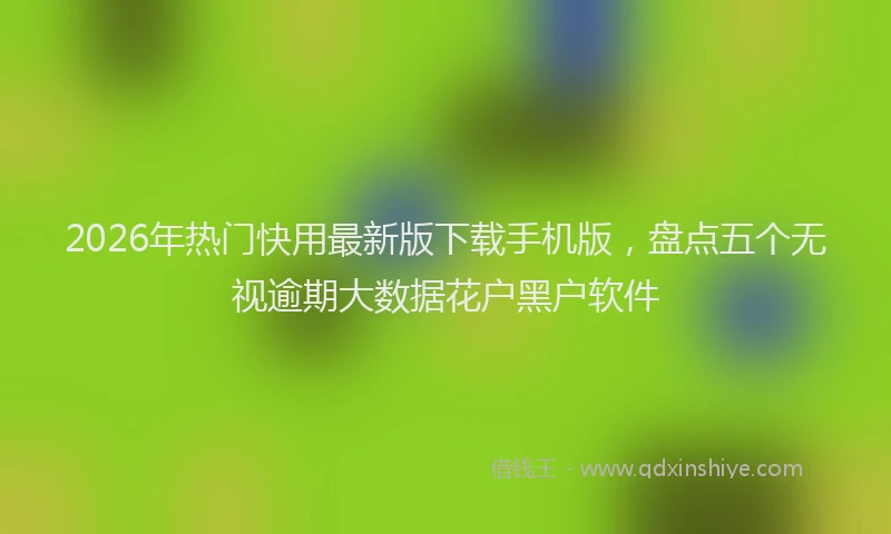 2026年热门快用最新版下载手机版,盘点五个无视逾期大数据花户黑户软件