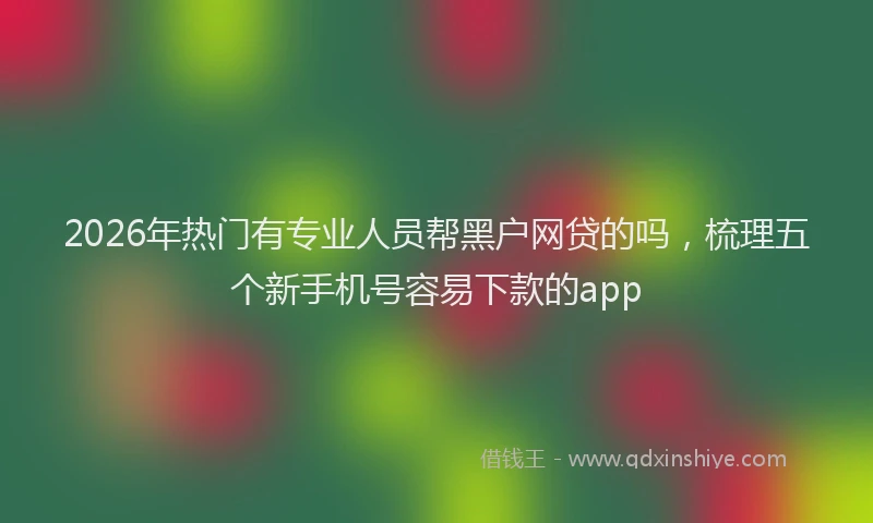 2026年热门有专业人员帮黑户网贷的吗，梳理五个新手机号容易下款的app