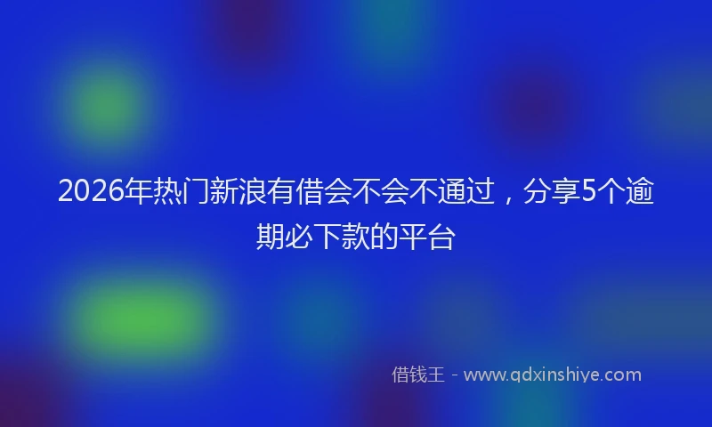 2026年热门新浪有借会不会不通过，分享5个逾期必下款的平台
