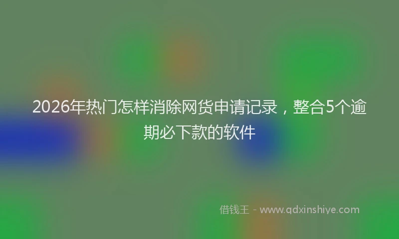 2026年热门怎样消除网货申请记录，整合5个逾期必下款的软件